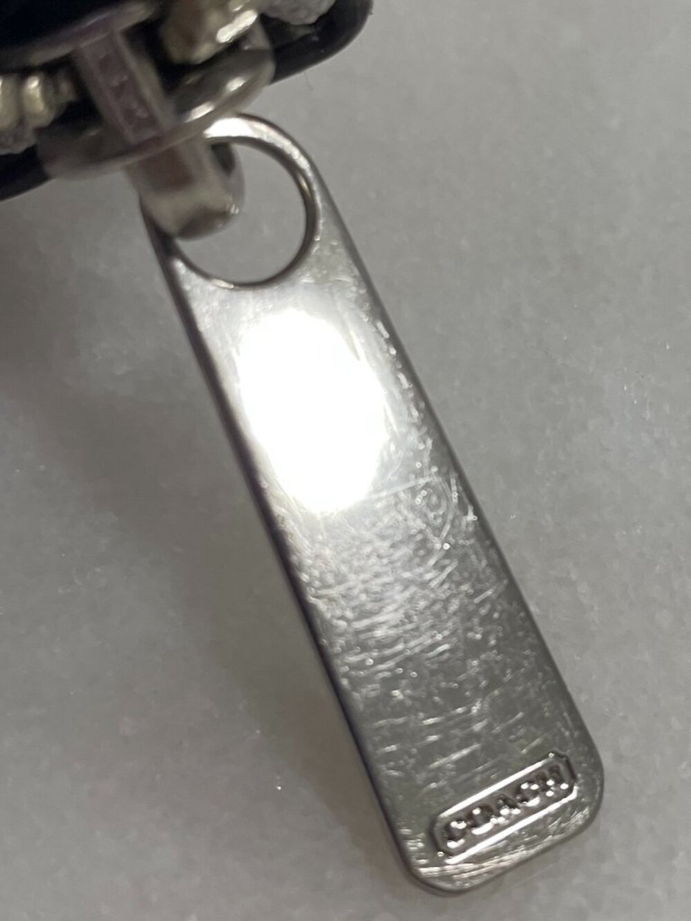 Coach Gray Snakeskin Leather Accordion Style Zip Around Wallet - Picture 16 of 16